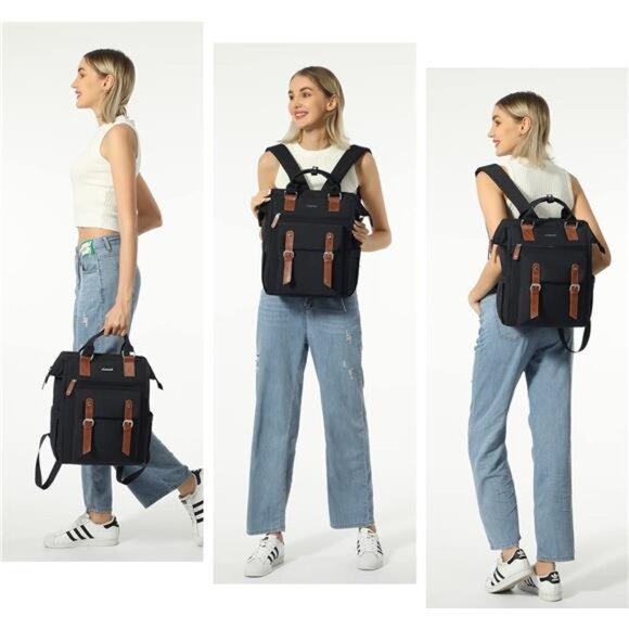 Laptop Backpack for Women Work Travel Backpack Purse, Commuter - Picture 16 of 16